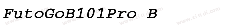FutoGoB101Pro Boldo字体转换